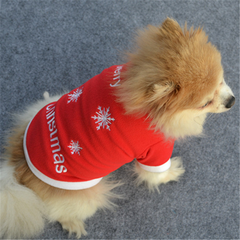 Dog Winter Coats Soft Cotton Fleece Wear Autumn Jackets New Year Coats Lovely Small Pets Dog Accessories Christmas