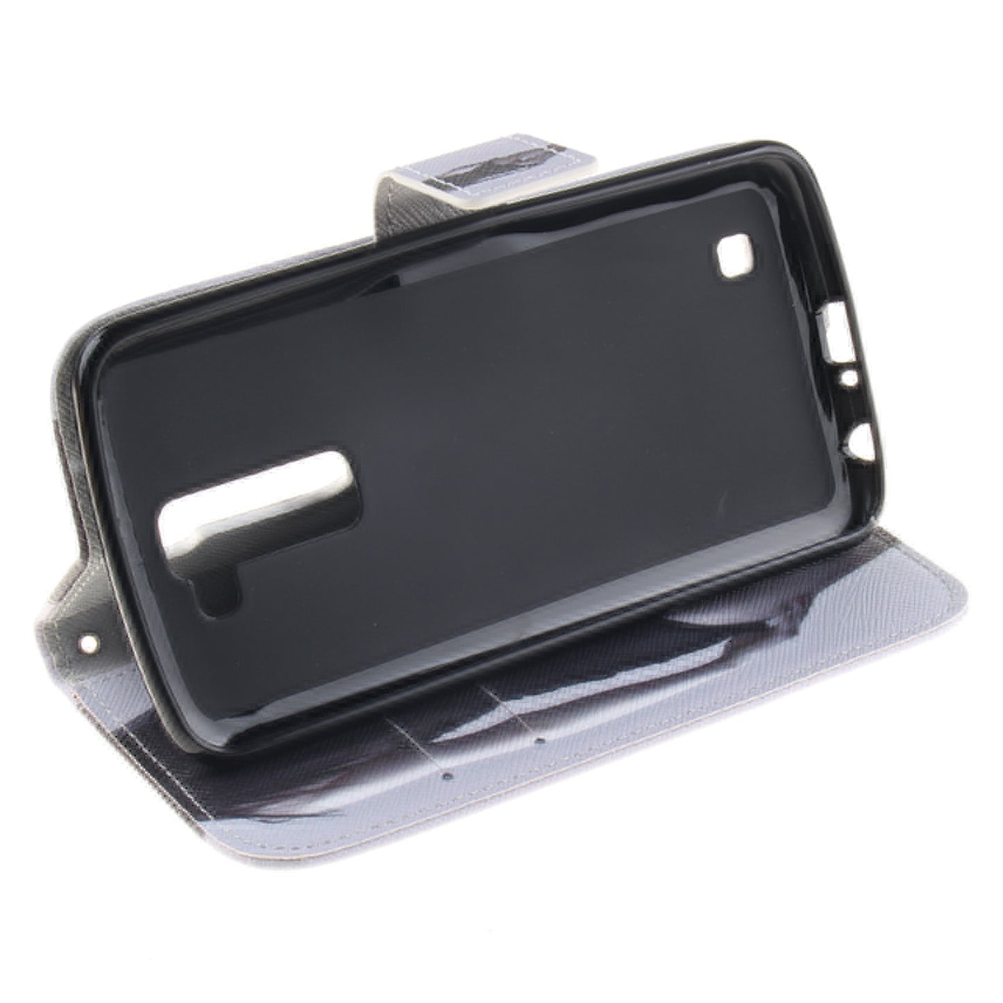 LG K10 Case Pattern Printed Flip Magnetic Wallet Card Slot Soft Protective Cover for LG K10