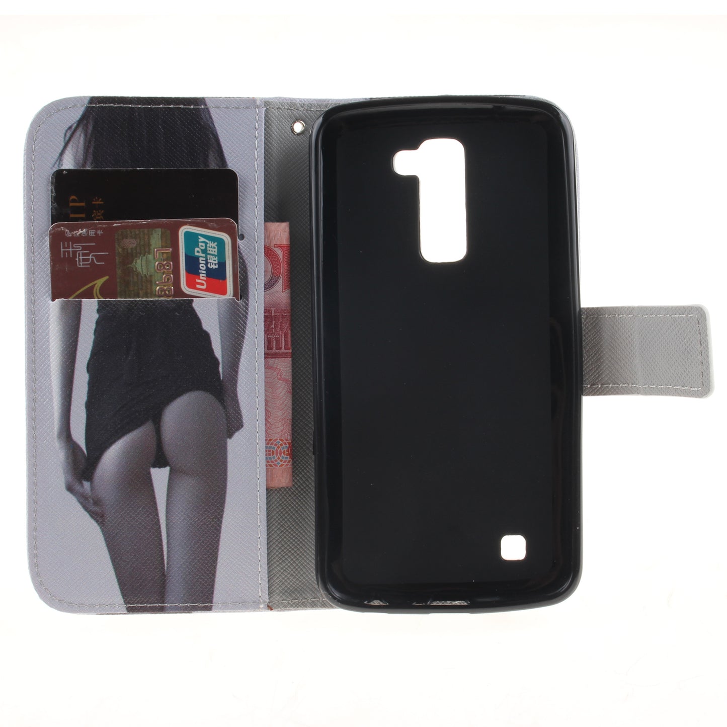 LG K10 Case Pattern Printed Flip Magnetic Wallet Card Slot Soft Protective Cover for LG K10