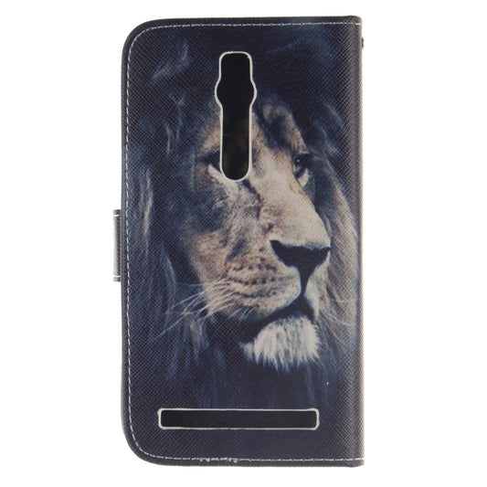 Asus Zenfone 2 ZE551ML Case Pattern Printed Flip Magnetic Wallet Card Slot Soft Protective Cover for Asus Zenfone 2 ZE551ML