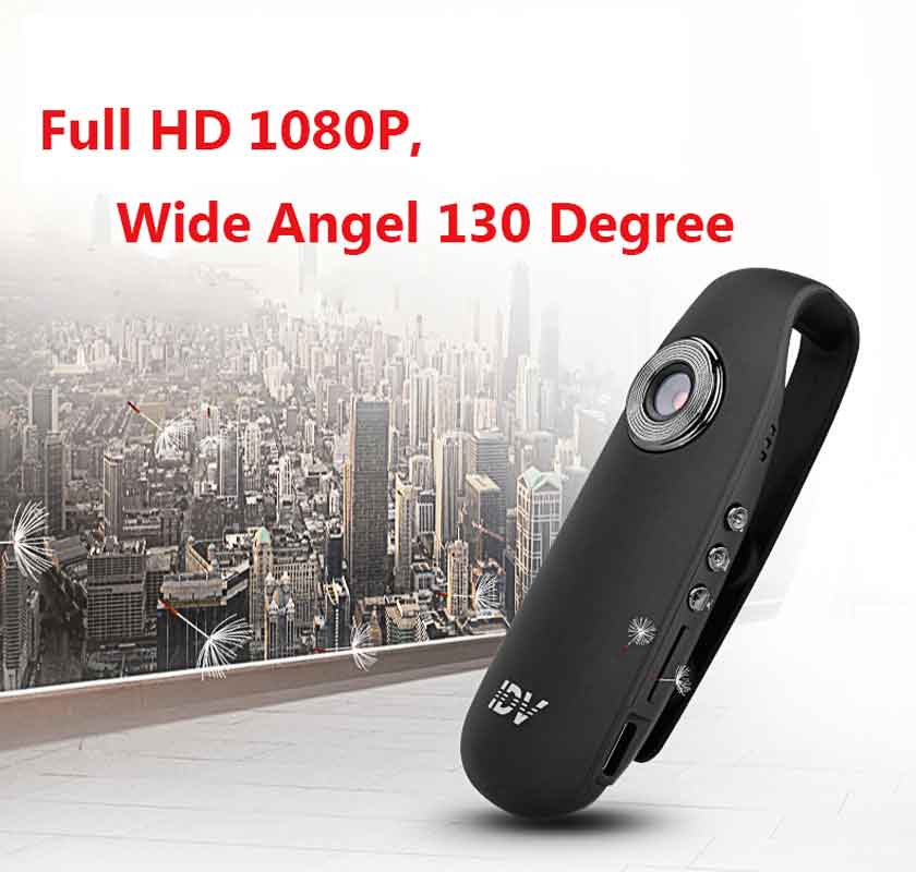 IDV007 Mini Camera DV Loop Video Voice Recorder HD 1080P 12MP 130 Degree Wide Angle Motion Detect Long Time Working Suppor