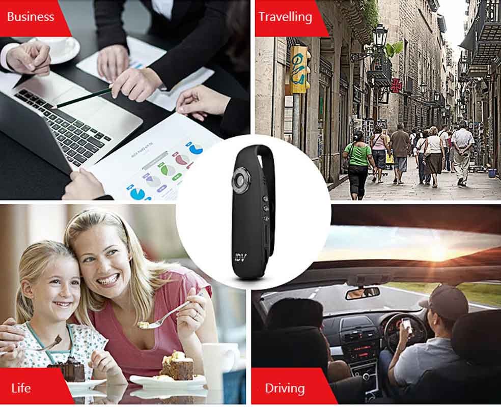 IDV007 Mini Camera DV Loop Video Voice Recorder HD 1080P 12MP 130 Degree Wide Angle Motion Detect Long Time Working Suppor