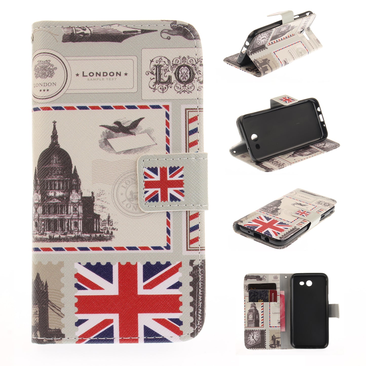 Samsung Galaxy J3 2017 Case Pattern Printed Flip Magnetic Wallet Card Slot Soft Protective Cover for Samsung Galaxy J3 2017