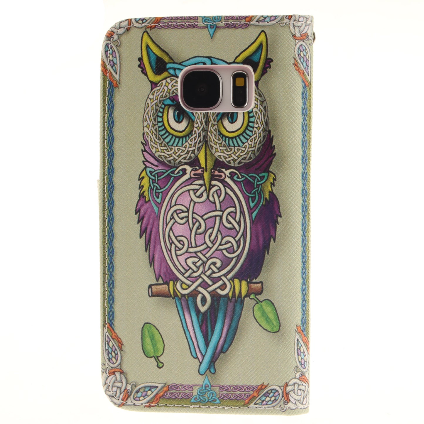 Samsung Galaxy S7 Case Pattern Printed Flip Magnetic Wallet Card Slot Soft Protective Cover for Samsung Galaxy S7