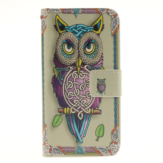 Samsung Galaxy S7 Case Pattern Printed Flip Magnetic Wallet Card Slot Soft Protective Cover for Samsung Galaxy S7