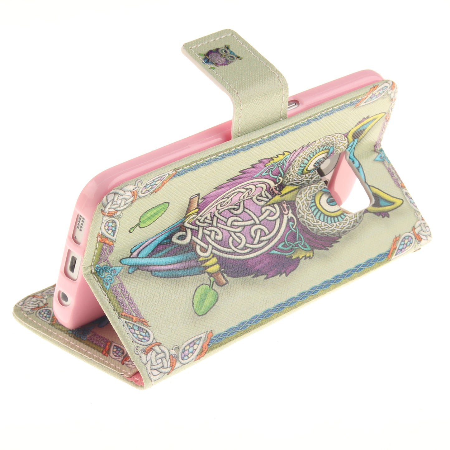 Samsung Galaxy S7 Case Pattern Printed Flip Magnetic Wallet Card Slot Soft Protective Cover for Samsung Galaxy S7