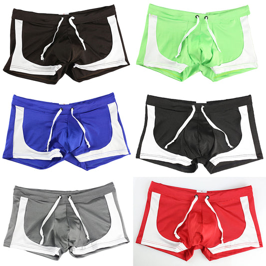 Men Boxer Briefs Swimming Shorts Trunks Beach Surf Board Swimwear Swimsuits