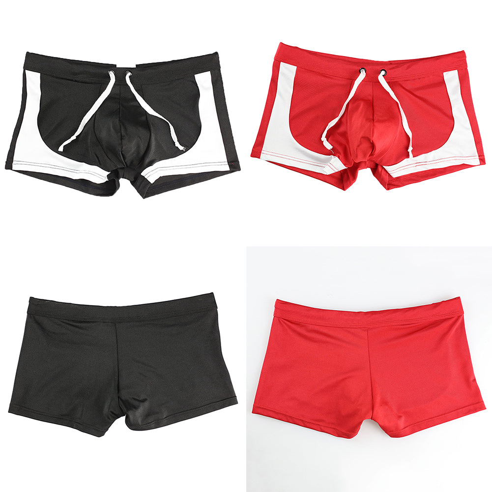Men Boxer Briefs Swimming Shorts Trunks Beach Surf Board Swimwear Swimsuits