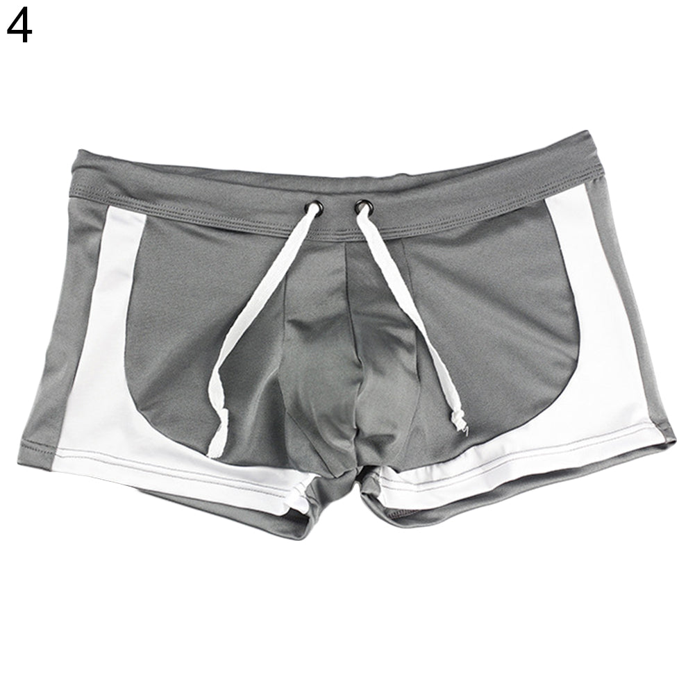 Men Boxer Briefs Swimming Shorts Trunks Beach Surf Board Swimwear Swimsuits