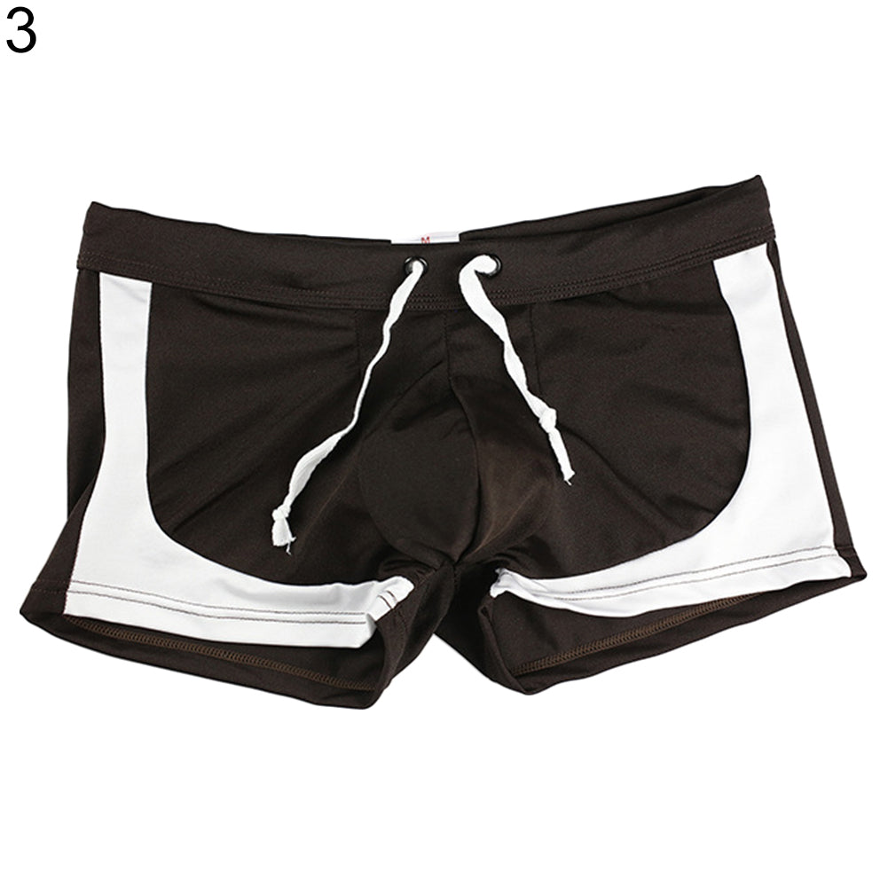 Men Boxer Briefs Swimming Shorts Trunks Beach Surf Board Swimwear Swimsuits