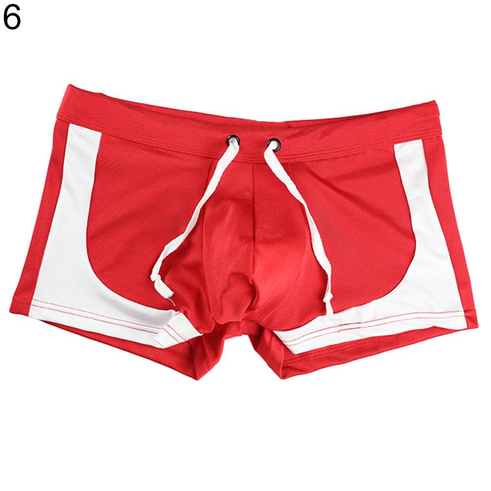 Men Boxer Briefs Swimming Shorts Trunks Beach Surf Board Swimwear Swimsuits