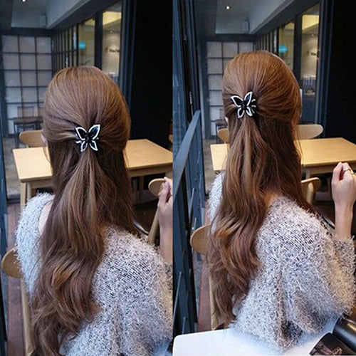 New Women's Butterfly Crystal Rhinestone Claw Hairpin Hair Clip Clamp Accessory