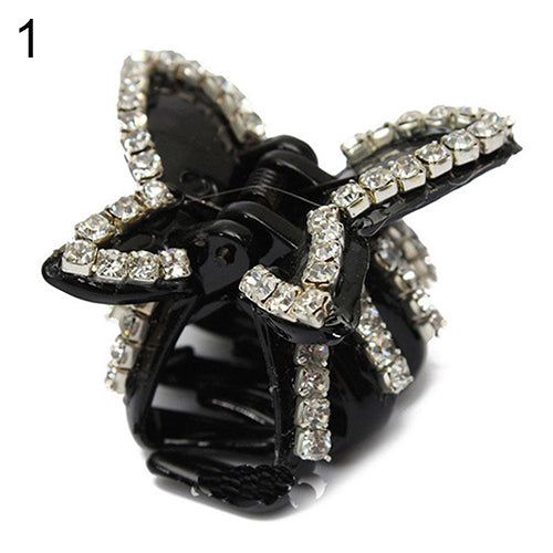New Women's Butterfly Crystal Rhinestone Claw Hairpin Hair Clip Clamp Accessory