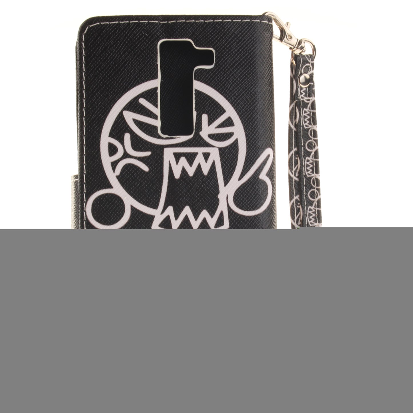 LG K8 Case Pattern Printed Flip Magnetic Wallet Card Slot Soft Protective Cover for LG K8