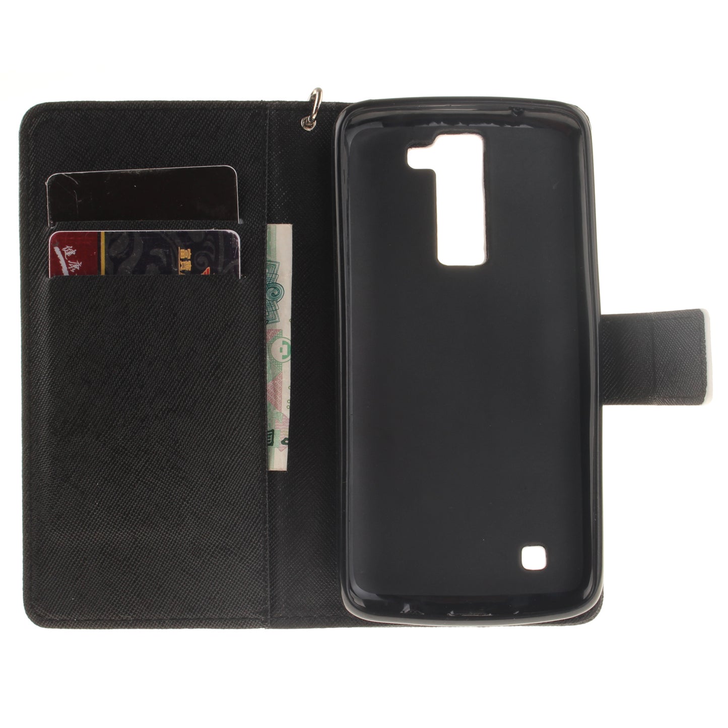 LG K8 Case Pattern Printed Flip Magnetic Wallet Card Slot Soft Protective Cover for LG K8