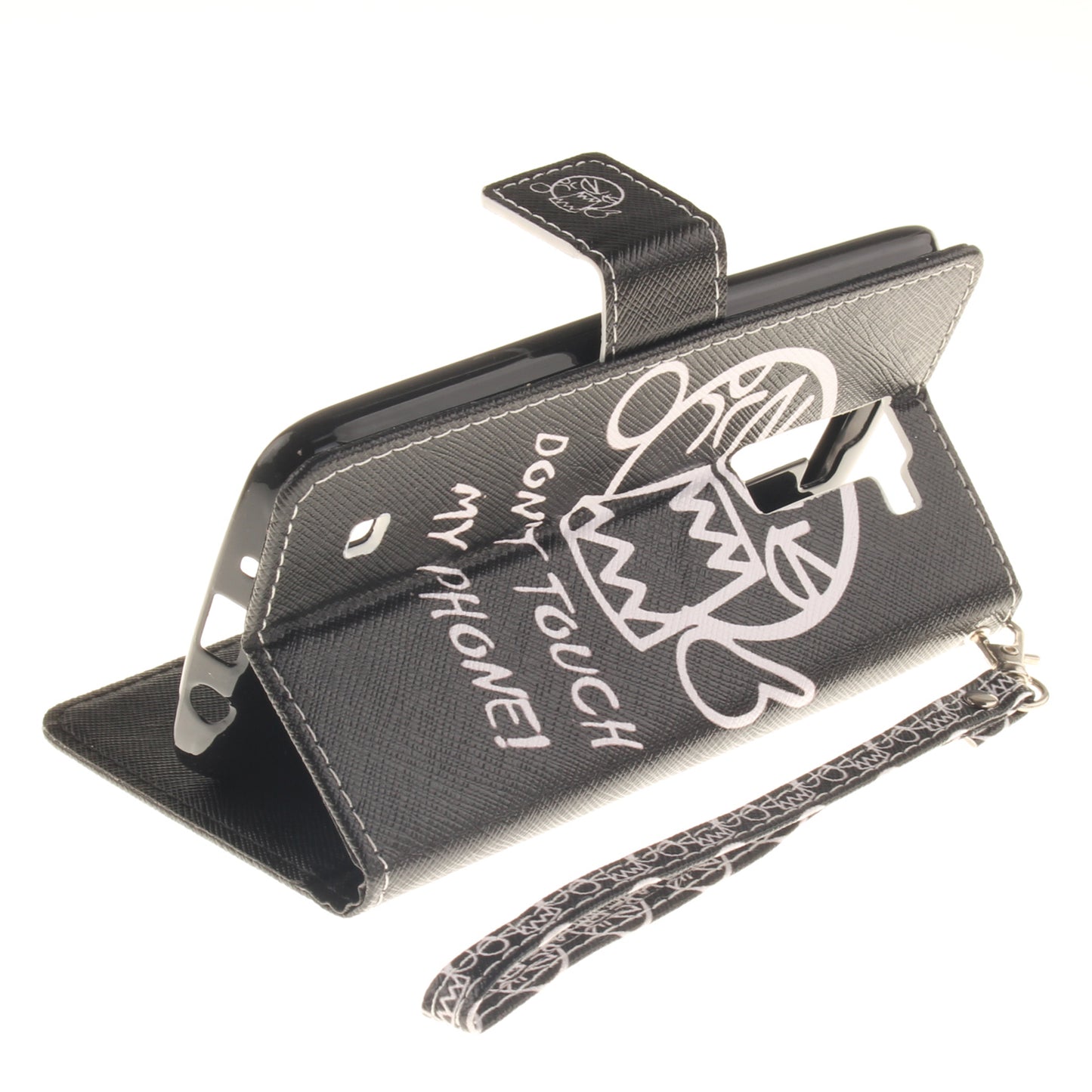 LG K8 Case Pattern Printed Flip Magnetic Wallet Card Slot Soft Protective Cover for LG K8