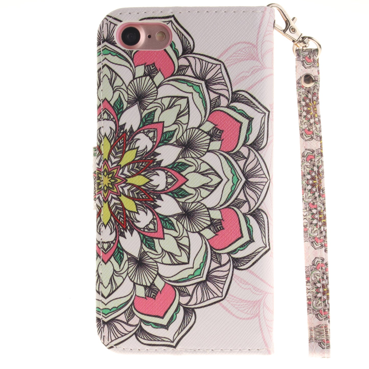 Apple iPhone 7 Case Pattern Printed Flip Magnetic Wallet Card Slot Soft Protective Cover for Apple iPhone 7