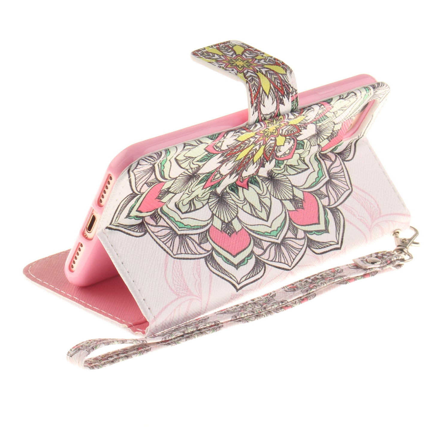 Apple iPhone 7 Case Pattern Printed Flip Magnetic Wallet Card Slot Soft Protective Cover for Apple iPhone 7