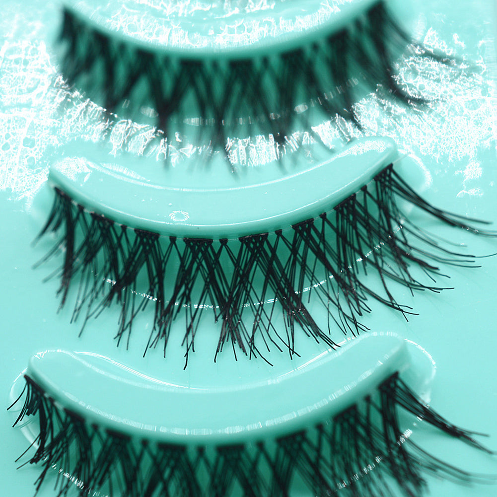 5 Pairs Handmade Cross False Eyelash Soft Long Makeup Eye Lashes Extensions