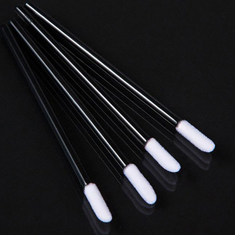 100Pcs Disposable Lip Brushes Lip Gloss Lipstick Wands Applicators Makeup Tool