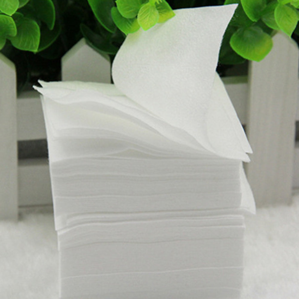 White Rectangle Facial Cotton Pad 200 Pcs Disposable Tissue Pads Makeup Remover