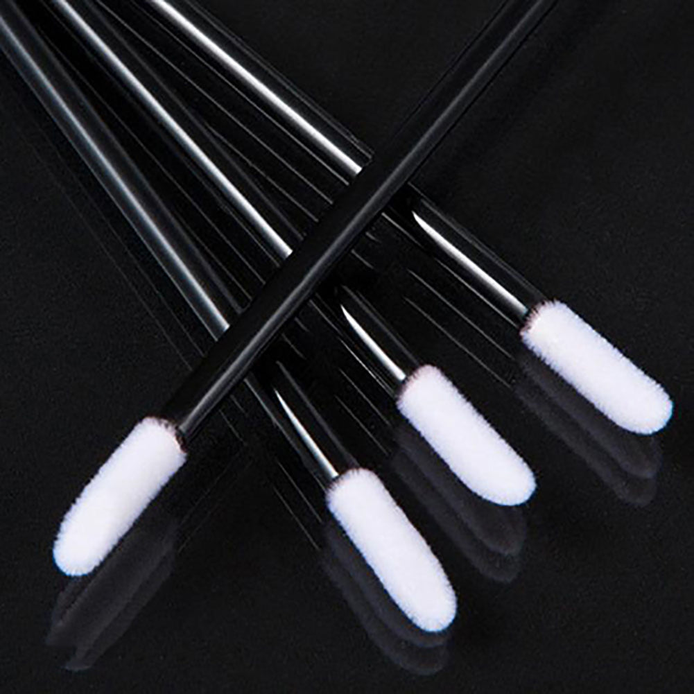 100Pcs Disposable Lip Brushes Lip Gloss Lipstick Wands Applicators Makeup Tool