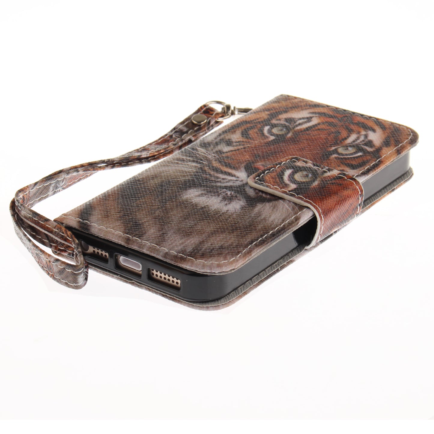 Iphone 5/5s/SE Case Pattern Printed Flip Magnetic Wallet Card Slot Soft Protective Cover for Iphone 5/5s/SE