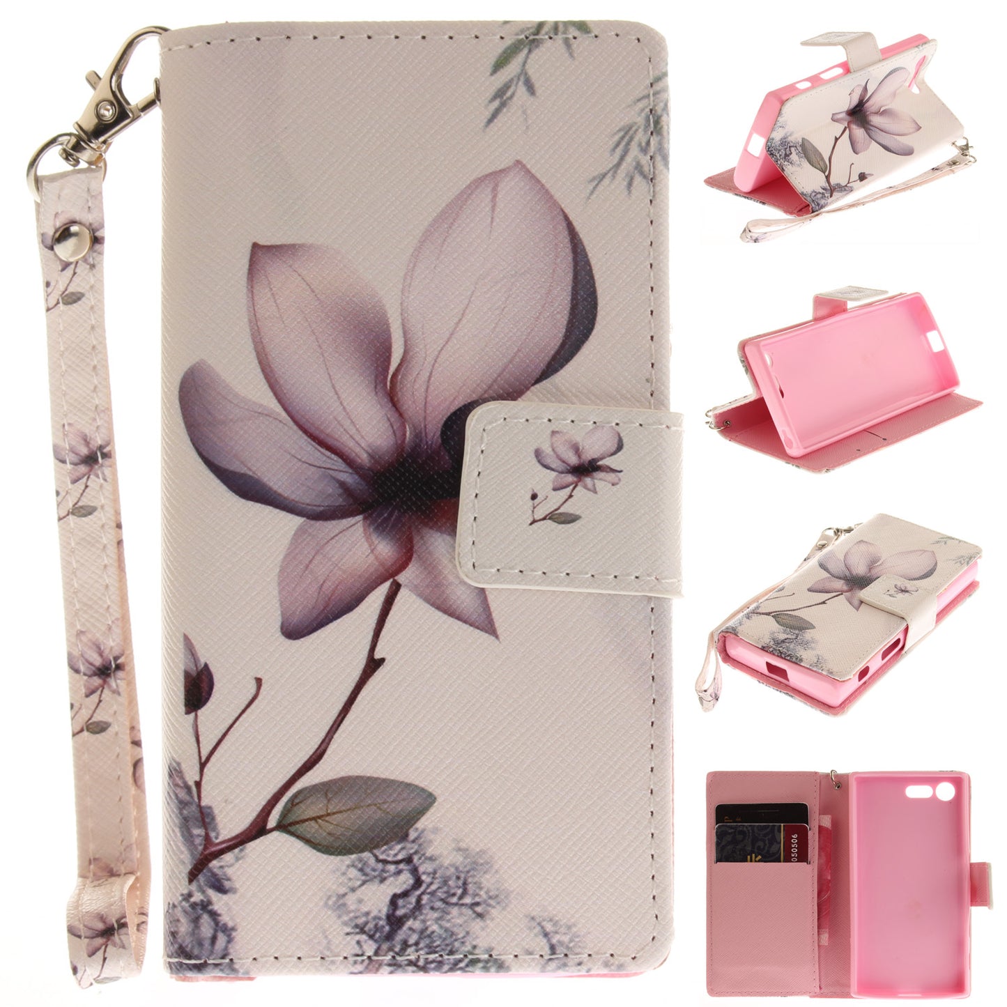 sony Xperia X Compact Case Pattern Printed Flip Magnetic Wallet Card Slot Soft Protective Cover for sony Xperia X Compact