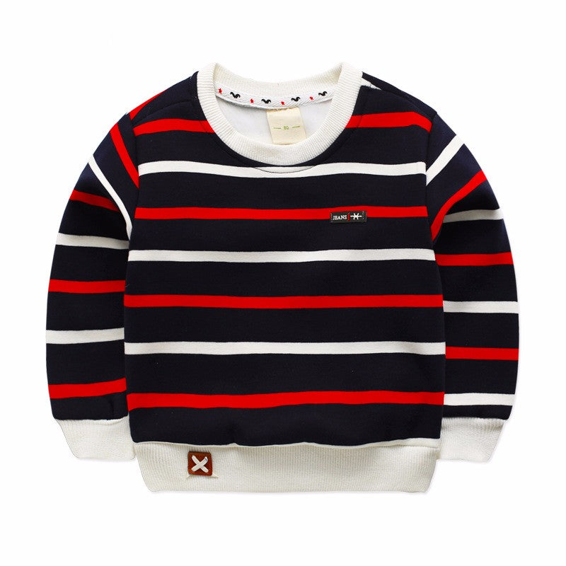 Baby autumn winter thick cotton tops children's clothing