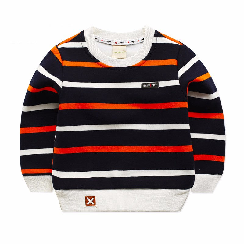 Baby autumn winter thick cotton tops children's clothing