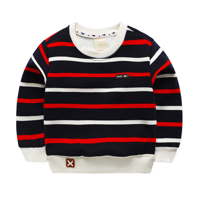 Baby autumn winter thick cotton tops children's clothing