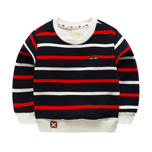 Baby autumn winter thick cotton tops children's clothing