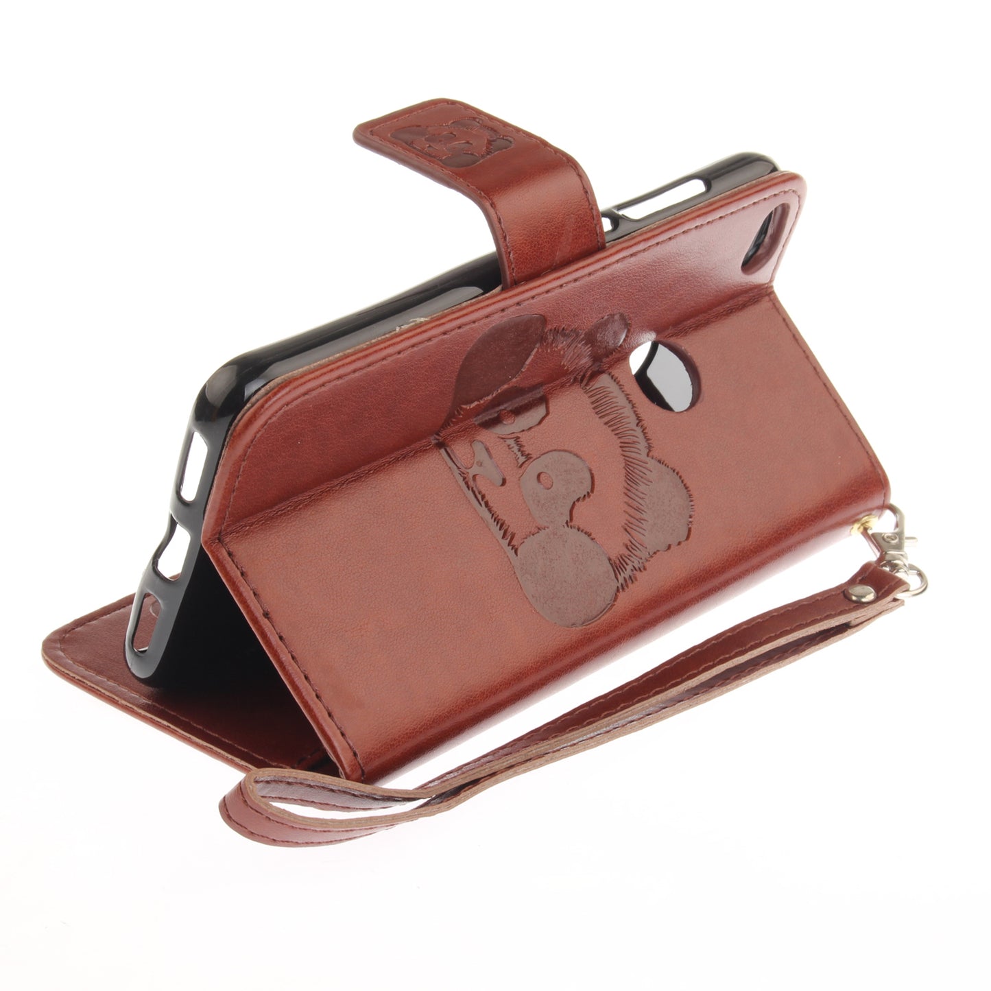 Huawei P8 Lite 2017 Case Panda Printed Flip Magnetic Wallet Card Slot Soft Protective Cover for Huawei Honor 8 Lite/Nova Lite