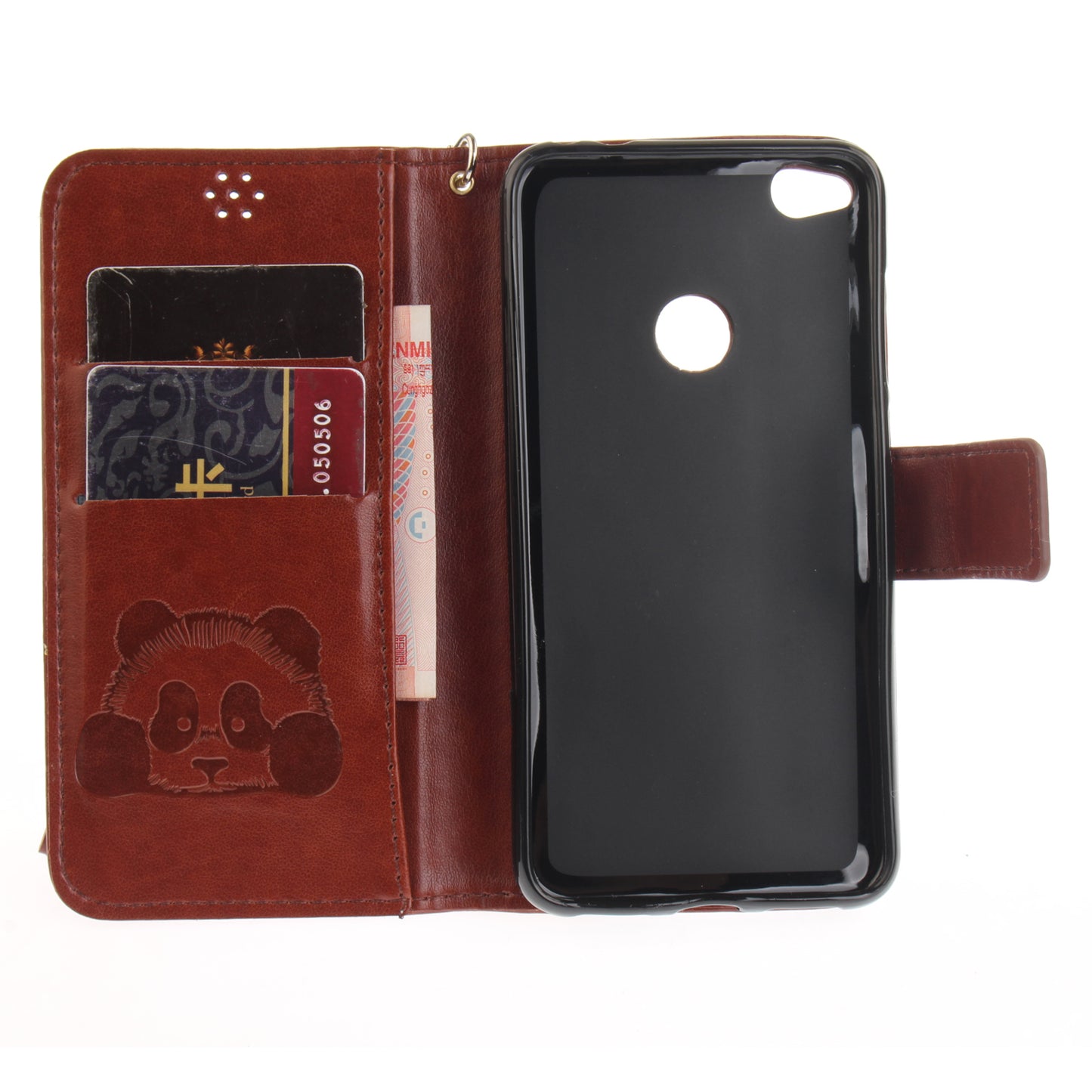 Huawei P8 Lite 2017 Case Panda Printed Flip Magnetic Wallet Card Slot Soft Protective Cover for Huawei Honor 8 Lite/Nova Lite