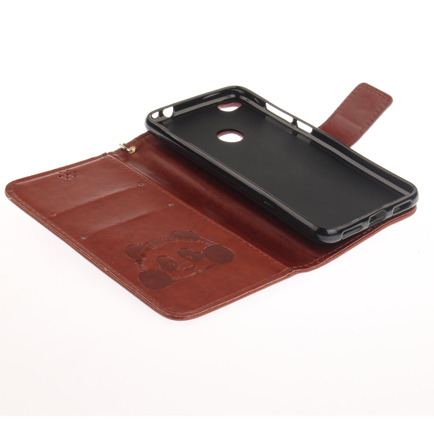 Huawei P8 Lite 2017 Case Panda Printed Flip Magnetic Wallet Card Slot Soft Protective Cover for Huawei Honor 8 Lite/Nova Lite