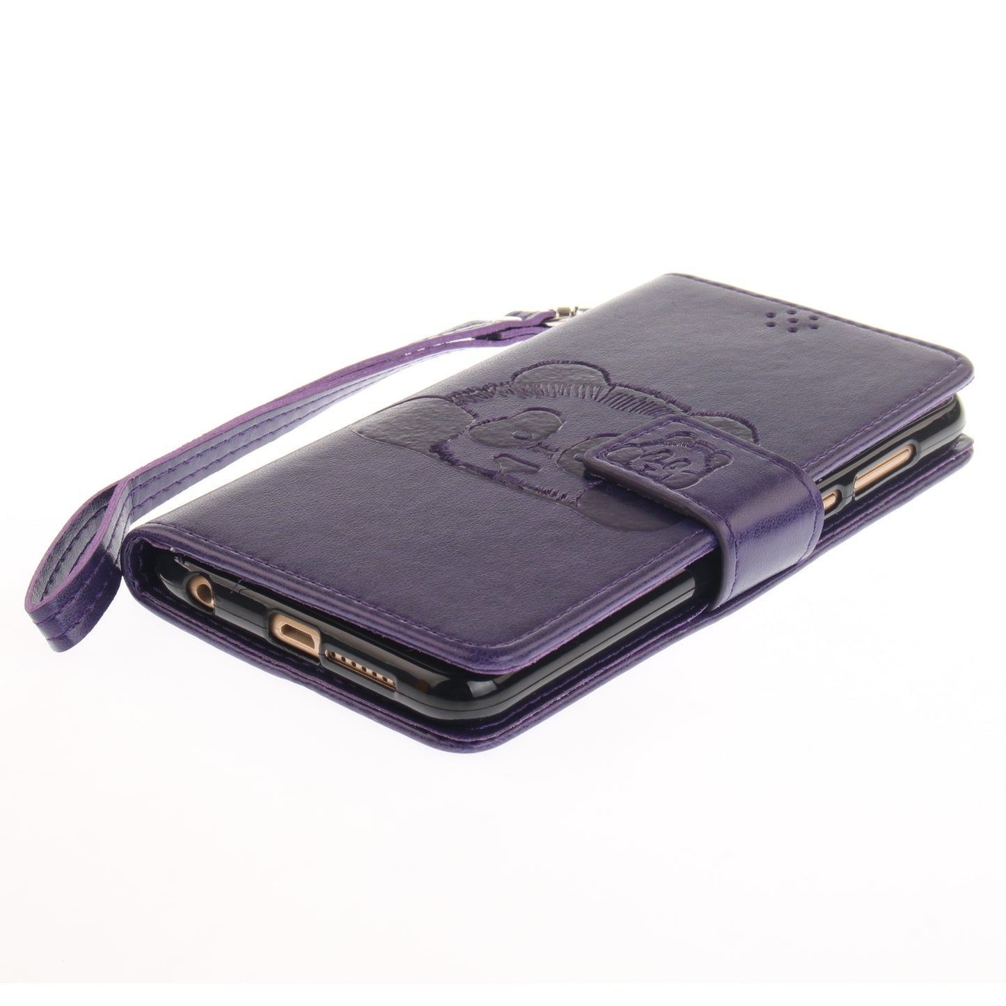 Huawei Honor 8 Case Panda Printed Flip Magnetic Wallet Card Slot Soft Protective Cover for Huawei Honor 8