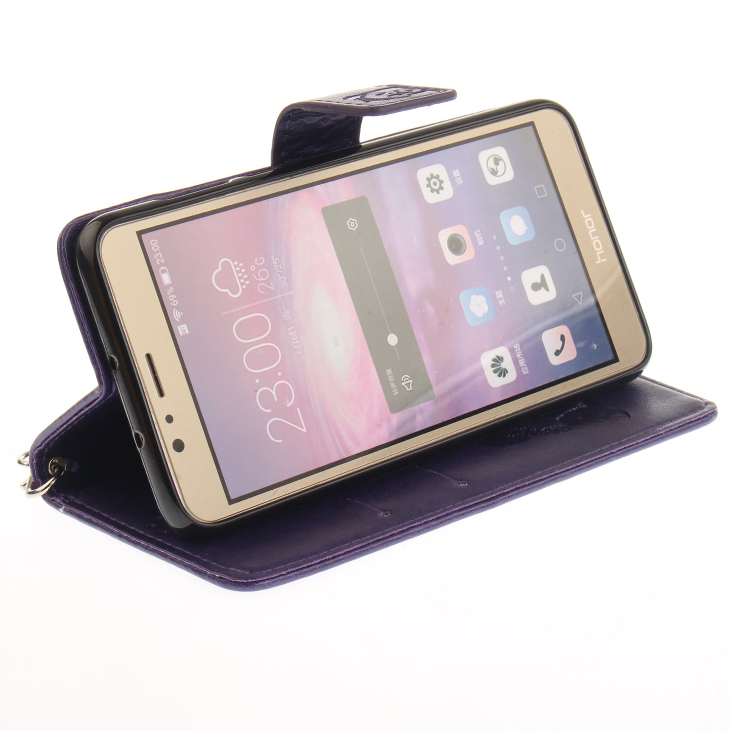 Huawei Honor 8 Case Panda Printed Flip Magnetic Wallet Card Slot Soft Protective Cover for Huawei Honor 8