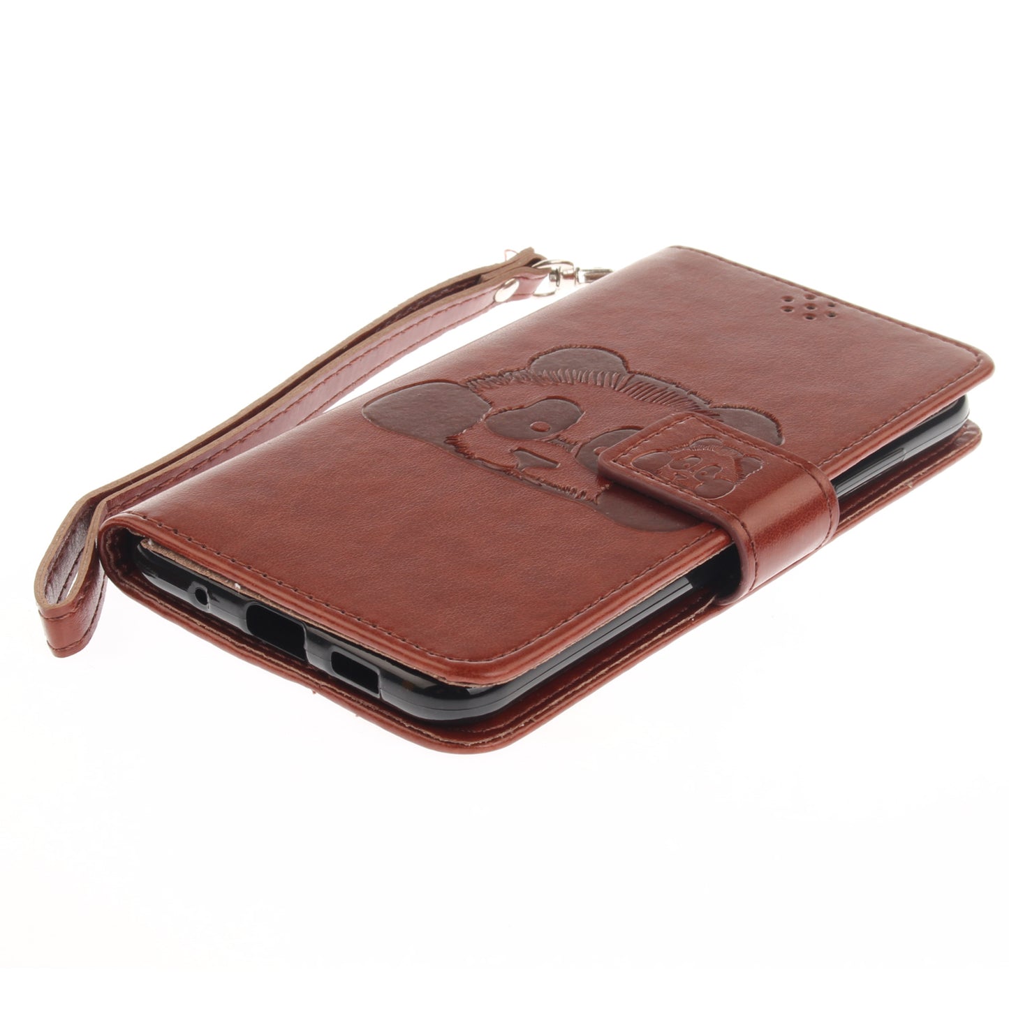 Asus Zenfone 3 ZE520KL Case Panda Printed Flip Magnetic Wallet Card Slot Soft Protective Cover