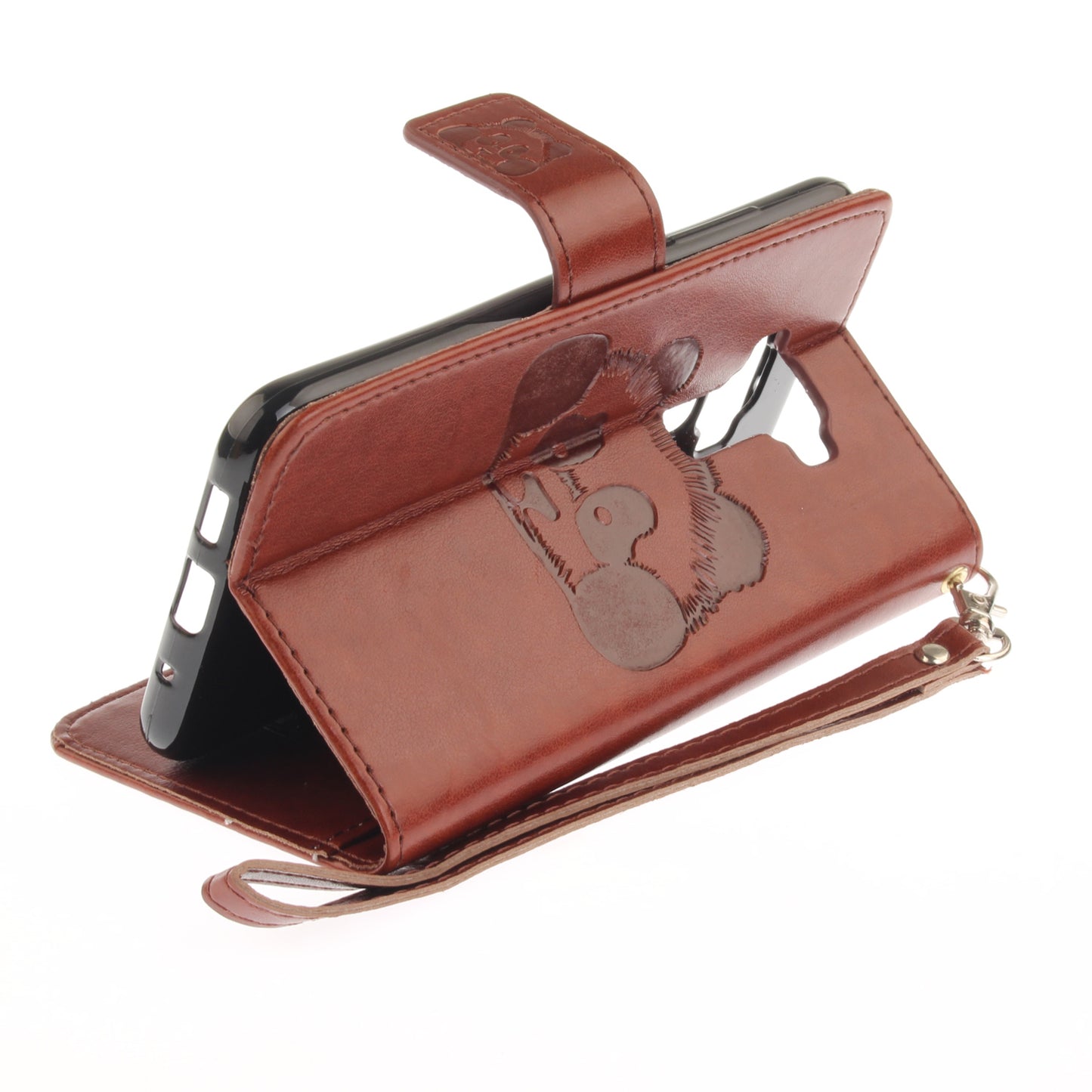 Asus Zenfone 3 ZE520KL Case Panda Printed Flip Magnetic Wallet Card Slot Soft Protective Cover