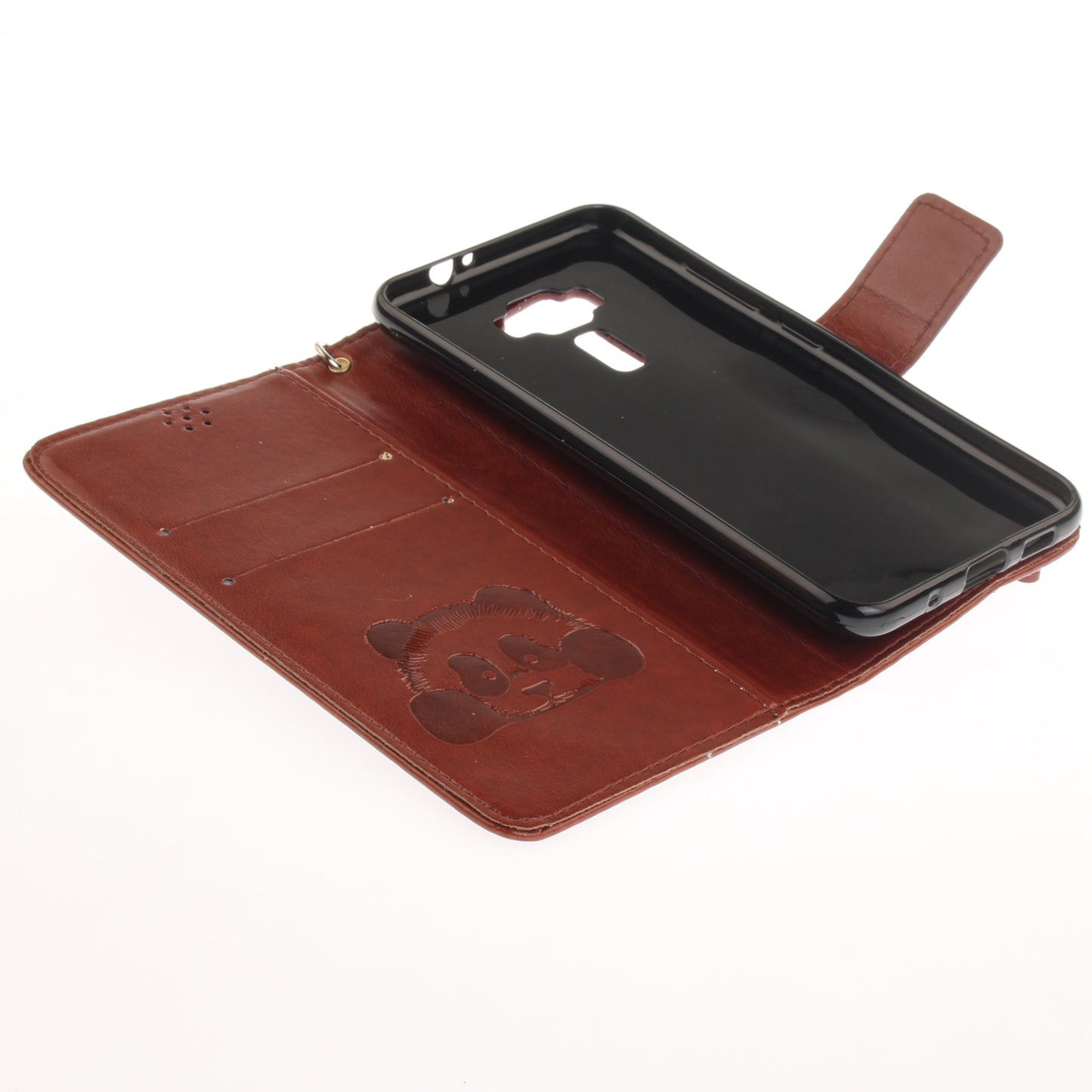 Asus Zenfone 3 ZE520KL Case Panda Printed Flip Magnetic Wallet Card Slot Soft Protective Cover