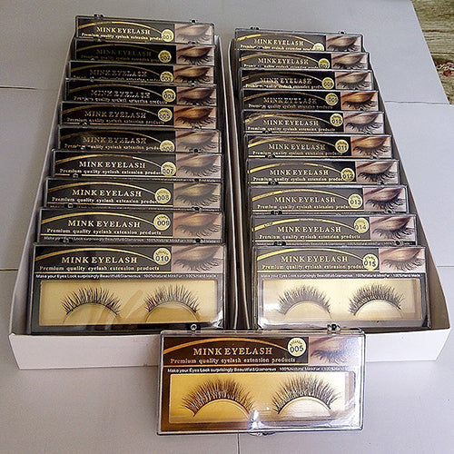 1 Pair Soft Mink Natural Thick False Fake Eyelashes Eye Lashes Makeup Extension