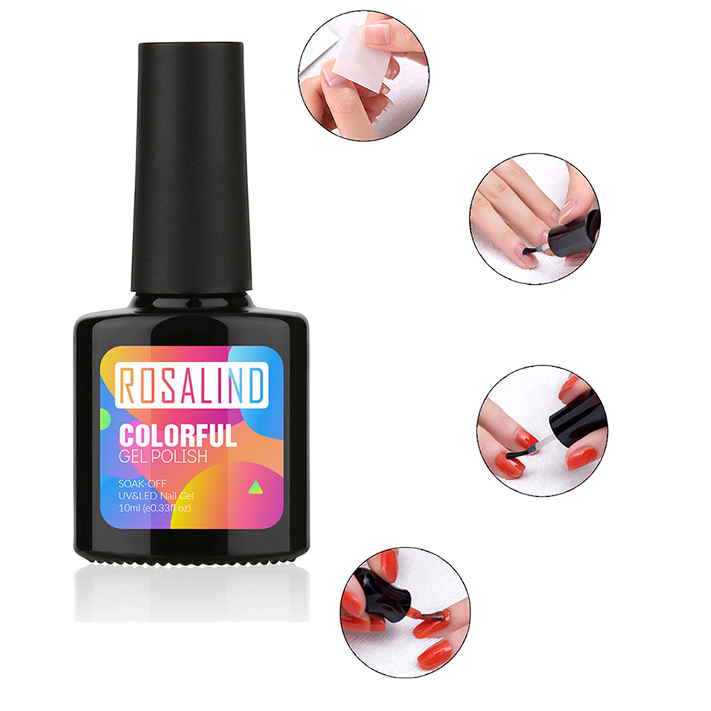 10ml UV Nail Gel Polish Art Gel Long-lasting Varnish Top Base Coat Manicure Tool