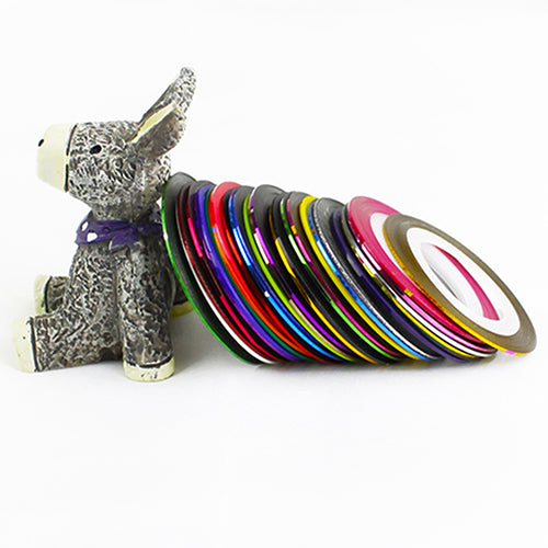 30Pcs/Rolls Mixed Colors Striping Tape Line DIY Nail Art Tips Decoration Sticker