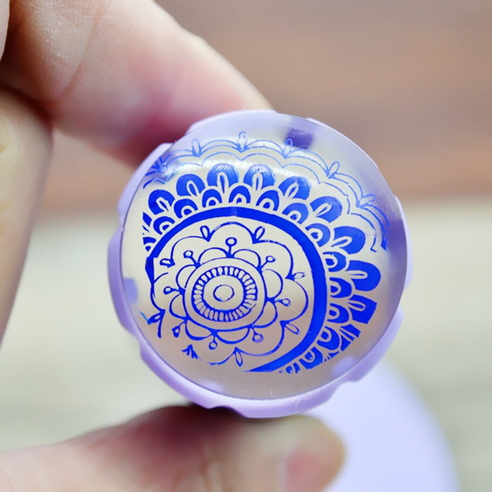 Clear Nail Art DIY Jelly Stamper Stamp Scraper Set Polish Stamping Scraping Tool