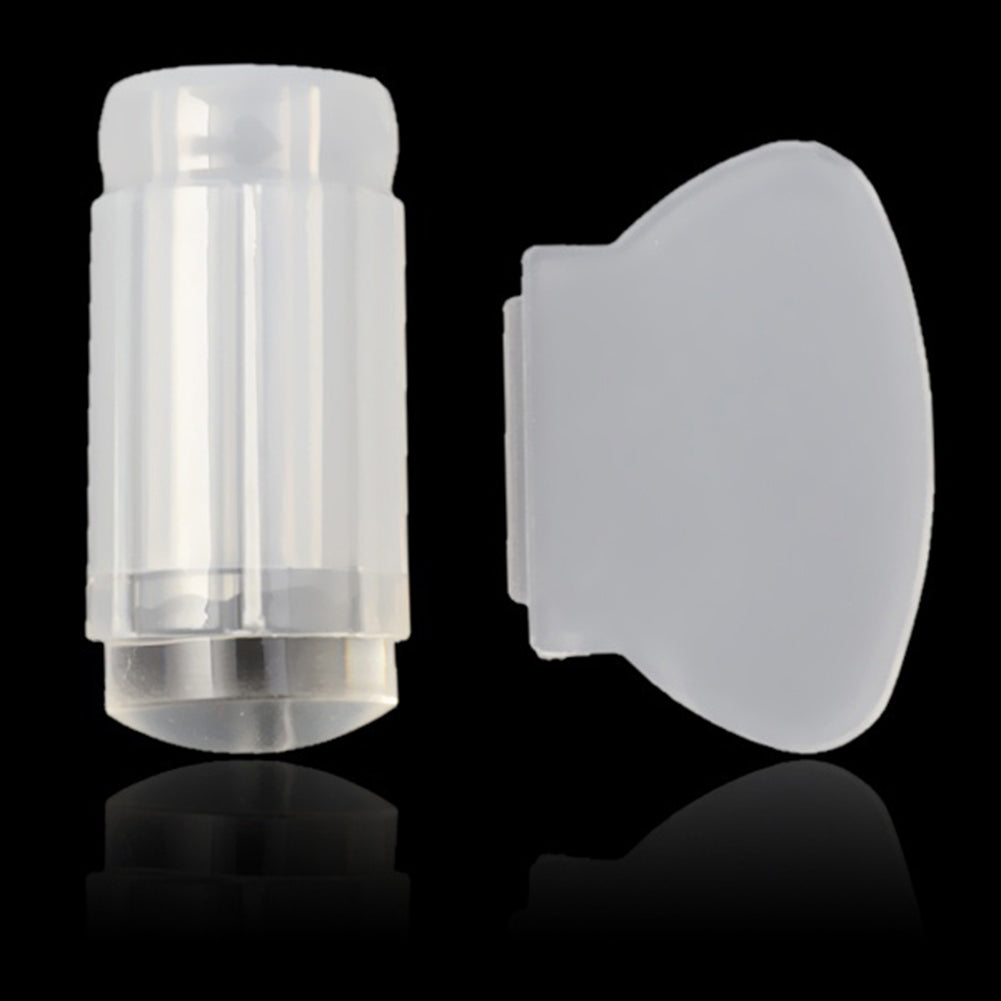 Clear Nail Art DIY Jelly Stamper Stamp Scraper Set Polish Stamping Scraping Tool