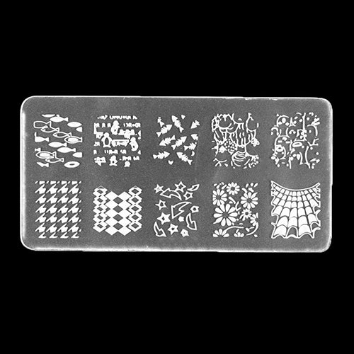 Nail Art Polish Manicure Image Stamping Template Plate Scraper Kits DIY Nail Tools