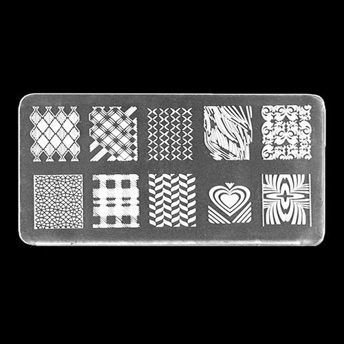 Nail Art Polish Manicure Image Stamping Template Plate Scraper Kits DIY Nail Tools