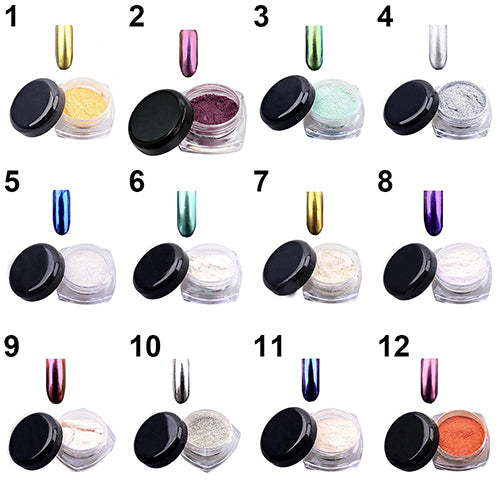 Fashion Shinning Mirror Chrome Effect Gorgeous Nail Art Dust Glitter Powder