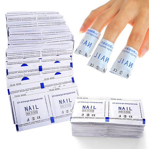 50 Pcs Gel Polish Remover Pads Foil Nail Art Cleaner DIY Manicure Accessories