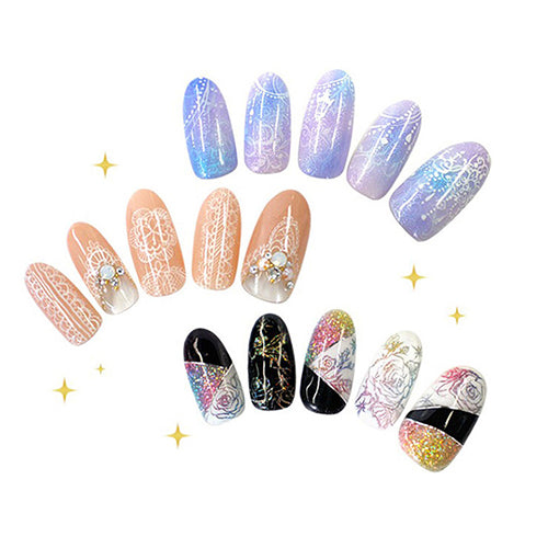 Gel Design Dotting Nail Art Painting Pen with 5 Nibs for Salon Manicure DIY Tool